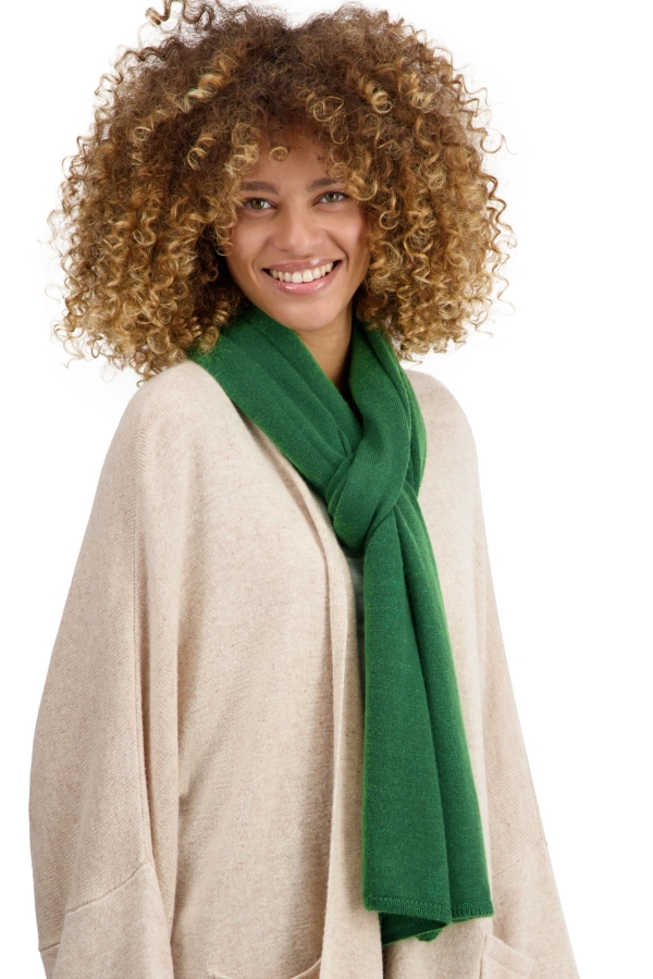 Baby Alpaca accessories scarf mufflers vancouver green leaf 210 x 45 cm